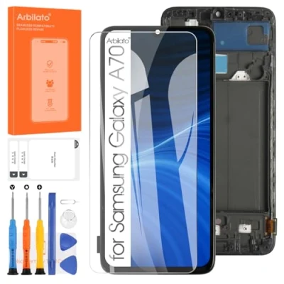 Image de Arbilato LCD Écran pour Samsung Galaxy A70 A705 Display Complet Digitizer A705F SM A705MN Tactile Remplacement Assemblé avec Kit(Noir Cadre)