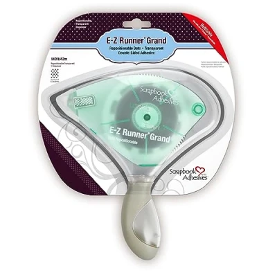Image de Scrapbook Adhesives by 3L E z Runner Grand Dots Refillable Repositionable, Polytéréphtalate d&#039;éthylène, Clear, 42m