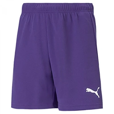 Image de PUMA Mixte bébé Teamrise Jr Short, Multicolore (Prism Violet/White), 152 EU