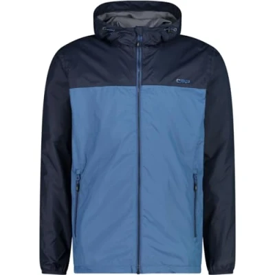 Image de CMP Veste imperméable à capuche pour hommes, Bleu poussiéreux, 48