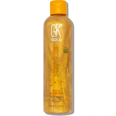 Image de GK Hair Global Keratin Gold Shampoo (8.5 Fl Oz/250ml) Moisturizing Shine and Protection With Argan Oil, Shea Butter, Natural Oils All Types