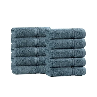 Image de Superior Ensemble de Serviettes pour Le vidage, 10 pièces, Coton, Saphir