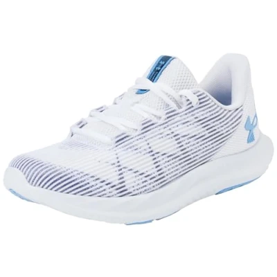 Image de Under Armour Femme UA W Charged Speed Swift Chaussures de Course, White/White/Horizon Blue, 37.5