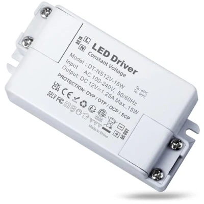 Image de REYLAX Transformateur LED 12V 15W, 220V 1.25A, AC à DC Alimentation Basse Tension, Driver de Tension Constante, Transfo pour Bandes Leds, Lampes LED, Projecteurs Enfoncés