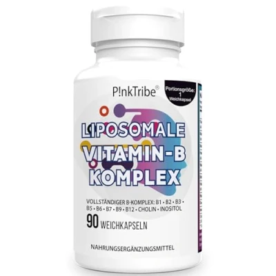 Image de Complexe de Vitamine B, B Complex Liposomales 9 Vitamines Méthylées pour Une Absorption Facile, Fourniture 90 Jours (Pack of 1)