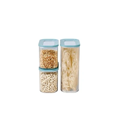Image de Mepal Ensemble de 3 Boîte Conservation Alimentaire Modula Cuisine avec Couvercle Rangement Empilable &amp; Hermétiques 1x 2000 ml 2x 1000 Nordic Green