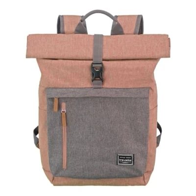 Image de Travelite Sac à Dos avec Compartiment pour Ordinateur Portable 15,6 Pouces, Série de Bagages Basics Jour Rollup : Pratique Fonction Rollup, 60 Cm, 35 Litres