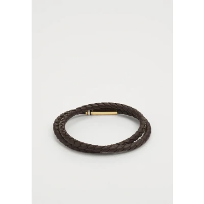 Image de BOSS ARES Bracelet brown/goldcoloured, Homme, Taille: One Size, Brown/gold coloured