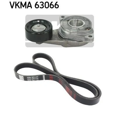 Image de SKF VKMA 63066 Jeu de courroies trapézoïdales à nervures HONDA: Jazz 3, CIVIC 8 Hatchback