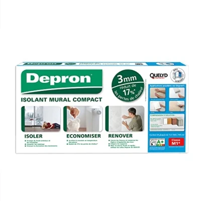 Image de Quelyd Plaques DEPRON Format G3 Épaisseur 3 mm Plaque Isolation Thermique Isolant Murs Intérieurs Couleur : Blanc 20 de 1 m² (100 x 100 cm)