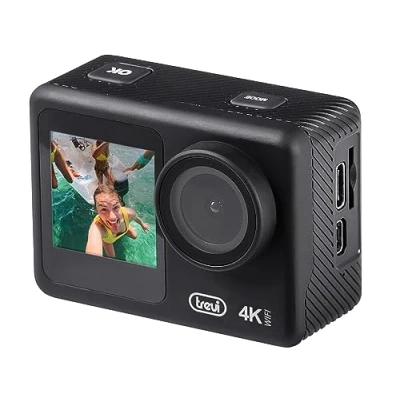 Image de Caméra d&#039;action 4K Trevi GO 2550 Étanche jusqu&#039;à 30 m Wi Fi Double écran TFT