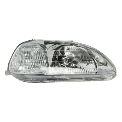Image de VAN WEZEL 2527962 Phares droit H4 blanc pour circulation à droite sans commande correcteur de site projecteur P43t HONDA: CIVIC 6 Hatchback