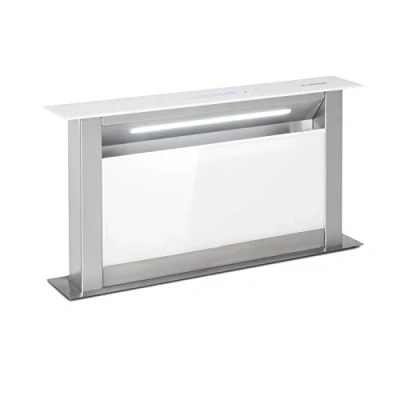 Image de Klarstein Downdraft Hotte Aspirante 60cm Encastrable et Silencieuse pour Cuisine, Débit d&#039;Air 576m3/h, Filtres, 10 Modes de Ventilation, Mode Recirculation, Sans Evacuation, Efficacité Energétique A+
