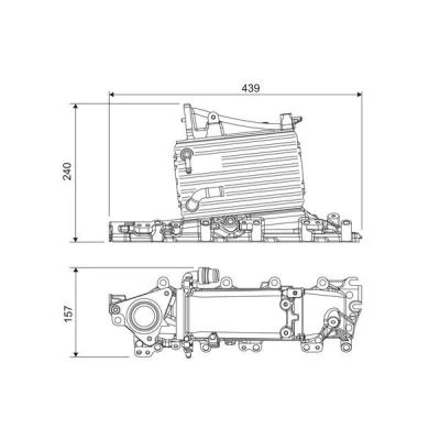 Image de VALEO 818684 Intercooler sans vanne EGR AUDI: A4 B8 Berline, A6 C7 Avant