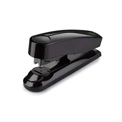 Image de Novus B 50 re+New Sustainable Block Stapler (Stapling Capacity 140 Sheets, Variable Insertion Depth up to 75 mm, Full Metal Device with Plastic Coating Made from 81% Recycled Plastic) Black Green
