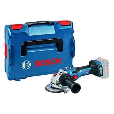 Image de Bosch Professional Meuleuse angulaire sans fil BITURBO GWS 18V 15 SC ( 2 batt. ProCORE18V 8.0Ah, chargeur, poignée supp., flas. de serrage, capot prot., écrou serr. rap., L BOXX 136)