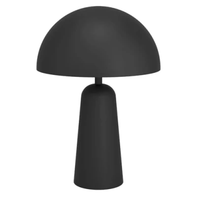 Image de Eglo lampe de chevet Aranzola, à poser géométrique, table en métal noir et blanc, luminaire décoratif pour salon chambre, douille E27