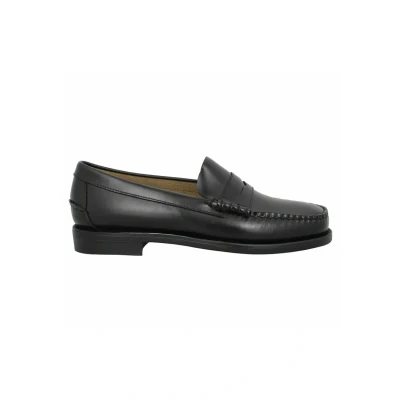 Image de Sebago Classic DAN W (WIDE) Mocassins, Homme, Taille: 42, Black Cuir