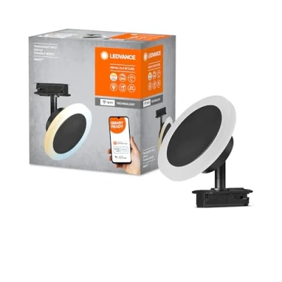 Image de LEDVANCE tête d&#039;éclairage du système de rail SMART+ Tracklight WiFi, noir, 6,5 W, 480 lm, directionnelle, blanc réglable 3000K 6500K, contrôlable par application, compatible Amazon, Google, etc.