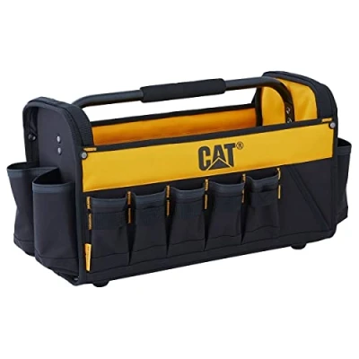 Image de Sac à outils Caterpillar GP 65046 Polyester / PVC 12L 16 poches Noir et Jaune