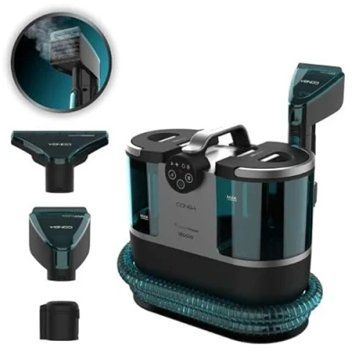 Image de Cecotec Nettoyeur vapeur Tapis Conga 7000 Carpet&amp;Spot Clean Steam XXL. De Taches, 1700 W, pour détartrage, réservoir 1600 ml eau propre, 950 sale, rayon d&#039;action 7 m
