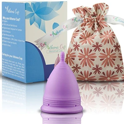 Image de Athena Cup La Coupe Menstruelle Plus Recommandée Comprend Un Sac Offert Taille 1, Violet Mat