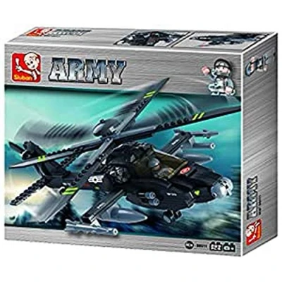 Image de Sluban Army M38 B0511 Hélicoptère Apache (Apach Helicopter)