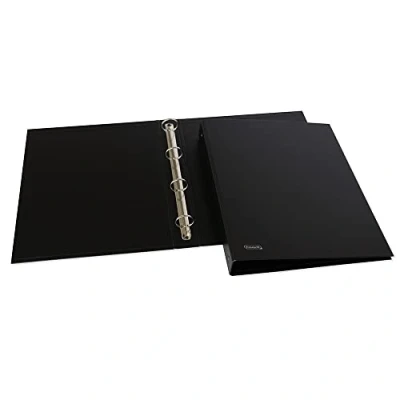 Image de Favorit Classeur à anneaux Sprint en carton, 22 x 30 cm, 4 ronds de mm, noir