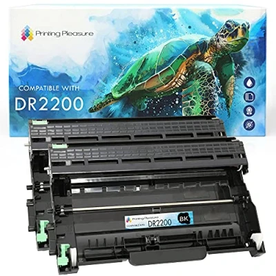 Image de 2 Compatible DR2200 Kit Tambour pour Brother DCP 7055 7060D 7065DN HL 2130 2132 2135W 2240 2240D 2250DN 2270DW MFC 7360N 7860DW FAX 2840 Noir, Grande Capacité