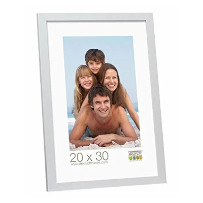 Image de Deknudt Frames S44CD1 Basic Cadre Photo Bois/MDF Argenté 40 x 60 cm