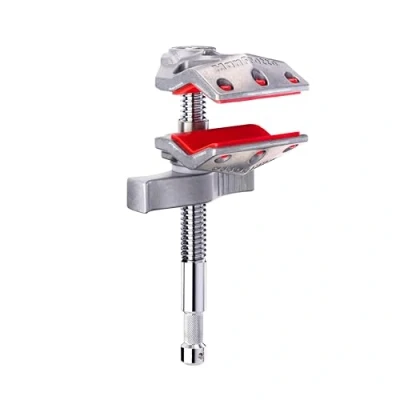 Image de Manfrotto Pince Étau 5 cm à Mâchoire Robuste avec l’Extrémité Ouverture Maximale Charge Admissible 50 kg Spigot Baby 5/8″ C50EJ