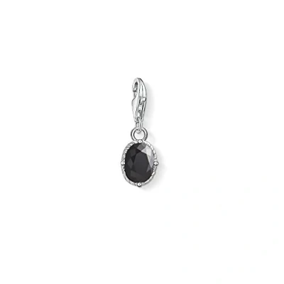 Image de Thomas Sabo Femme Charm Pendentif Pierre Noire Argent Sterling 925 1669 643 11