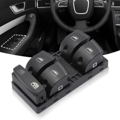 Image de Konuooer interrupteur de lève vitre électrique Contrôle du bouton 4F0959851 pour A3 A6 S6 Q7 4F0959851G 4F0959851A 4F0959851F