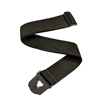 Image de Planet Waves PWSPL200 Lock Sangle de guitare en polypropylène Noir