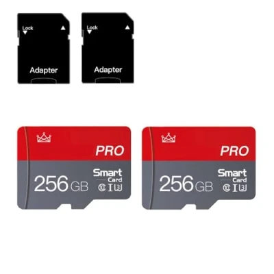 Image de 256GB Micro SD Card Class 10 Memory Cards with Adapter High Speed Mini for Smartphones/Camera/Tablet 2 Pack