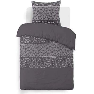 Image de Vision Parure Housse de Couette Arthur 140x200cm avec 1 taie Assortie 65x65cm 100% Coton