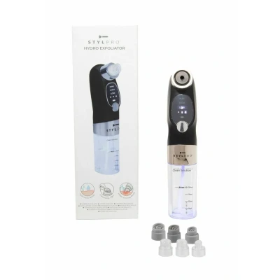 Image de STYLPRO HYDRO EXFOLIATOR Nettoyeur de pores sous vide, sans fil et rechargeable. Élimine les peaux mortes, désincruste pores, hydrate élimine l&#039;excès sébum