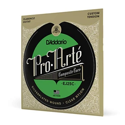 Image de D&#039;Addario Pro Arte EJ25C Cordes en nylon composite pour guitare flamenco Translucide