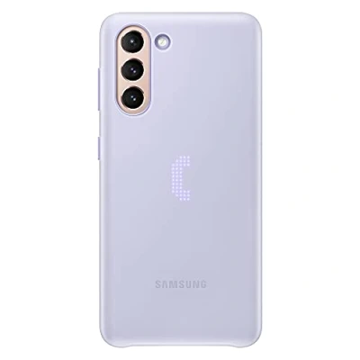 Image de coque Led intelligente originale pour Samsung Galaxy S21, S21 Plus, 5G, +, arrière intelligente, effet d&#039;éclairage émotionnel