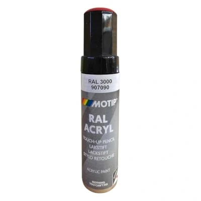 Image de Pinceau de retouche RAL 3000 Rouge feu brillant 12ml MOTIP
