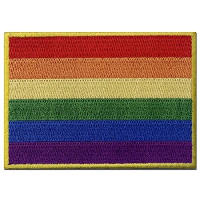 Image de Patch brodé en forme de LGBT, Drapeau arc ciel, à coudre ou coller avec fer repasser