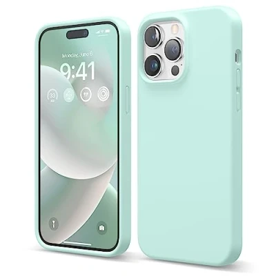 Image de elago Coque Silicone Liquide Compatible avec iPhone 14 Pro Max Étui (6.7), Premium, Housse Protection Complète Case Antichoc à 3 Structure, Microfibre Douce Empêche Rayures (Rose Vivant)
