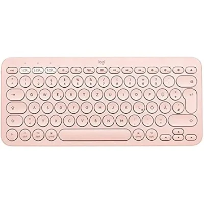 Image de Clavier Bluetooth LOGITECH K380 QWERTZ Allemand Rose Autonomie 2 ans