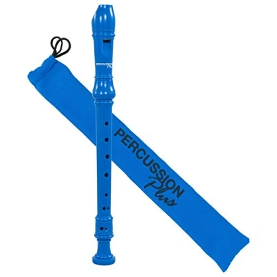 Image de Percussion Plus PP1611 Flûte à bec soprano colorée Bleu