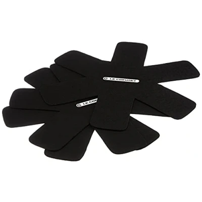 Image de Le Creuset Set de 3 Protèges Casseroles, Adapté pour Tout Type Casserole, Noir Mat, 95003440140300