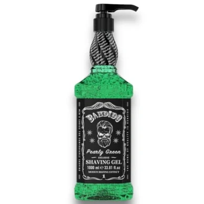 Image de Bandido Shaving gel Men Pearly Green 1000ml à raser transparent rasage homme non moussant précis des contours de la barbe