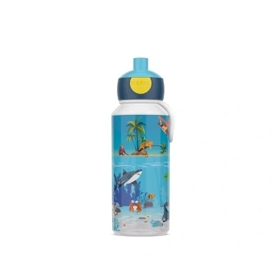 Image de Mepal Gourde Pop up Campus Étanche pour L&#039;école Réutilisable Enfant Sans BPA et Lavable au Lave Vaisselle 400 ml Tropical Ocean