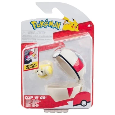 Image de Pokémon Jazwares Clip&#039;n&#039;Go Poké Balls Fidough &amp; Timer Ball