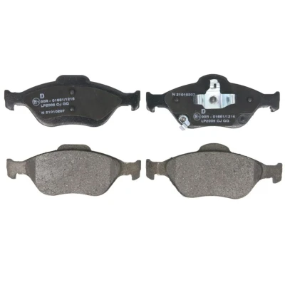Image de DELPHI LP2005 Jeu de plaquettes frein avec indicateur d&#039;usure tôle anti bruit sans accessoires TOYOTA: Yaris II 3/5 portes