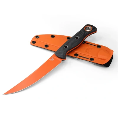 Image de Benchmade MeatCrafter 15500 Couteau de chasse et couverts avec manche en fibre carbone noir (15500OR 2)
